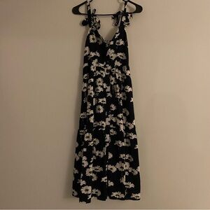 Urban Outfitters Black and White Floral Maxi Dress